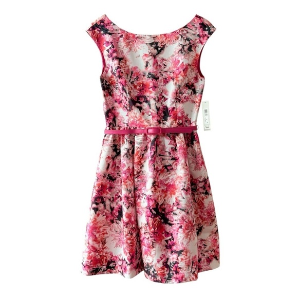 Eliza J Dresses & Skirts - Eliza J Pink Floral Fit and Flare Dress